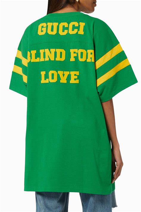 blind for love gucci t shirt|Gucci Blind For Love Graphic Print T.